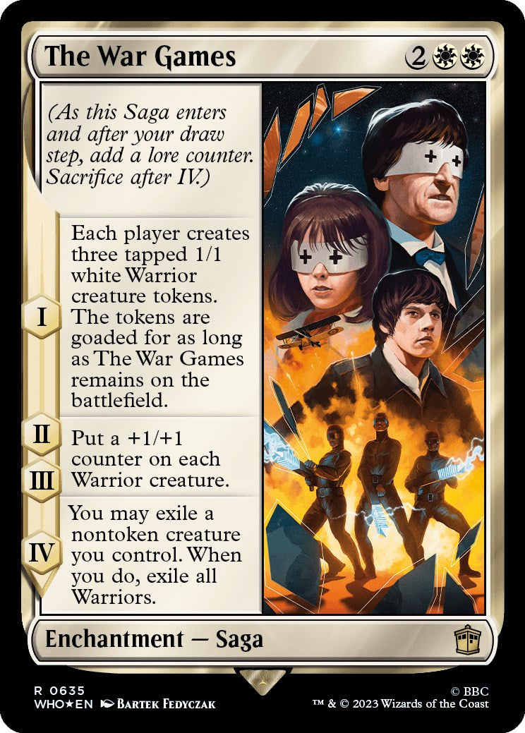 The War Games (Surge Foil) [Doctor Who] MTG Single Magic: The Gathering | Red Claw Gaming
