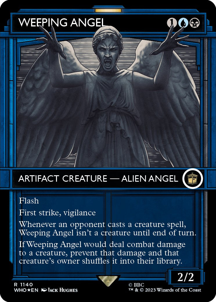 Weeping Angel (Showcase) (Surge Foil) [Doctor Who] MTG Single Magic: The Gathering | Red Claw Gaming