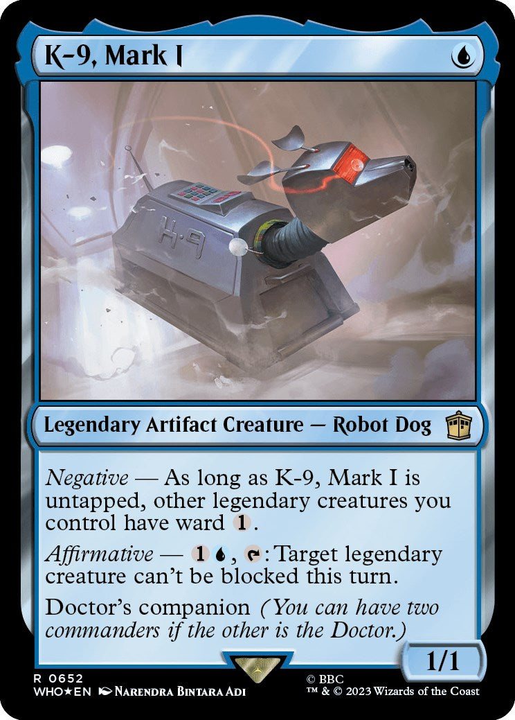 K-9, Mark I (Surge Foil) [Doctor Who] MTG Single Magic: The Gathering | Red Claw Gaming