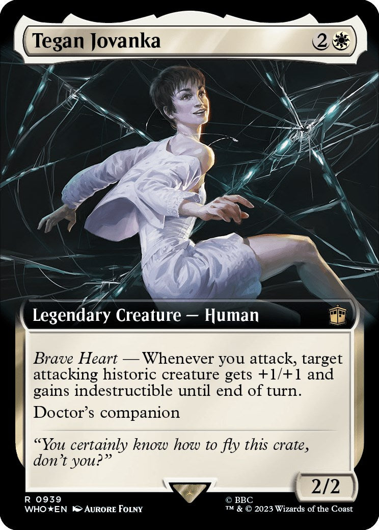 Tegan Jovanka (Extended Art) (Surge Foil) [Doctor Who] MTG Single Magic: The Gathering | Red Claw Gaming