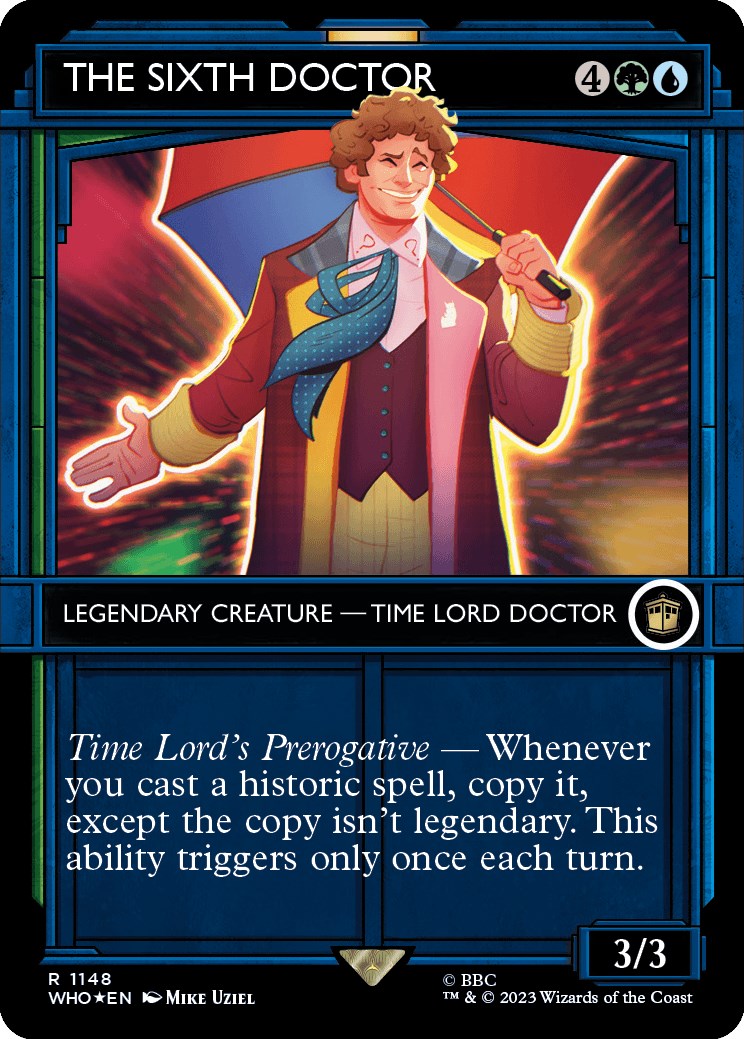 The Sixth Doctor (Showcase) (Surge Foil) [Doctor Who] MTG Single Magic: The Gathering | Red Claw Gaming