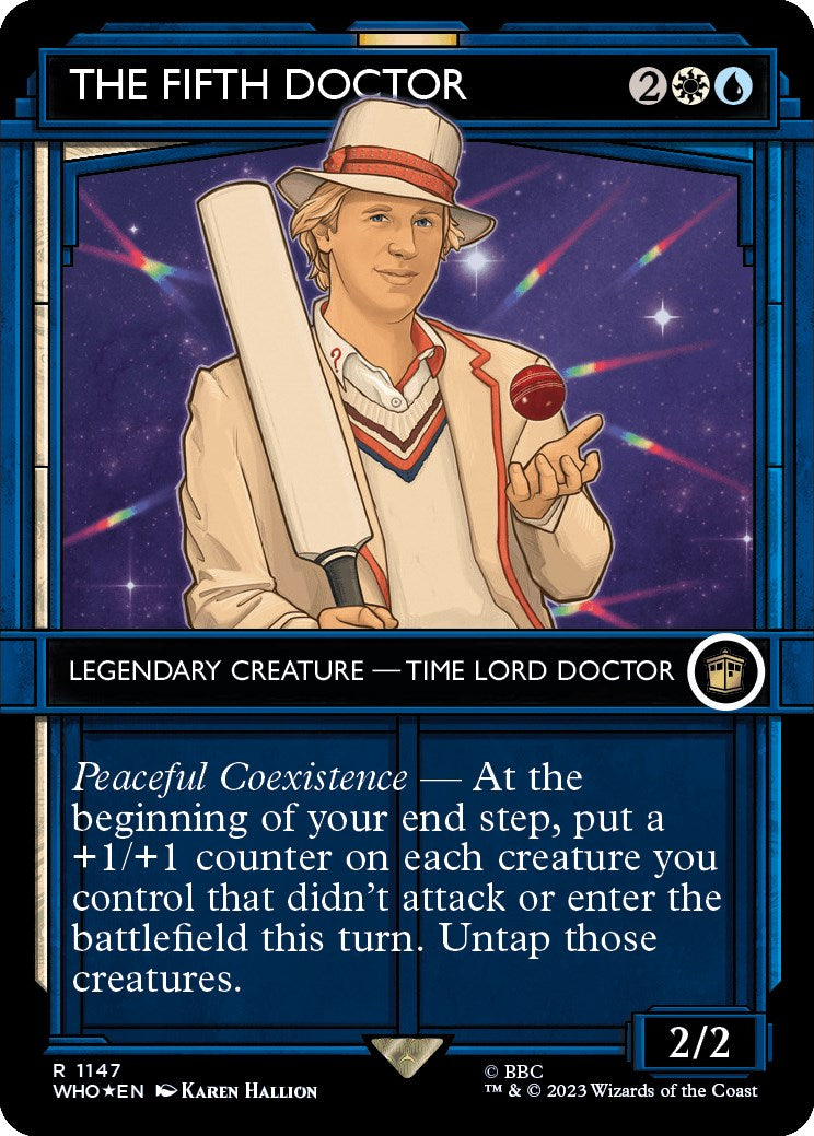 The Fifth Doctor (Showcase) (Surge Foil) [Doctor Who] MTG Single Magic: The Gathering    | Red Claw Gaming