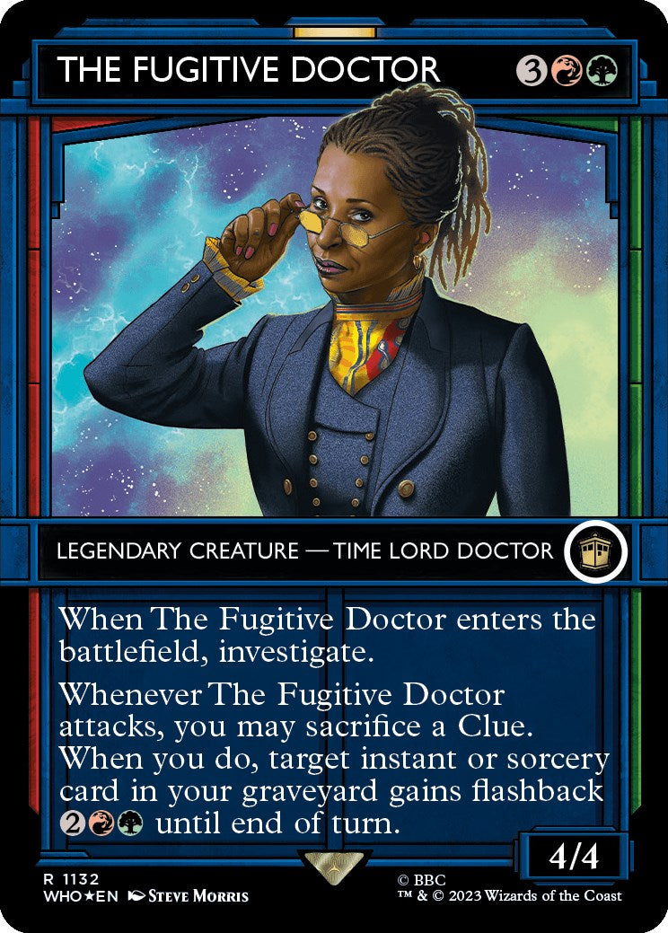 The Fugitive Doctor (Showcase) (Surge Foil) [Doctor Who] MTG Single Magic: The Gathering    | Red Claw Gaming