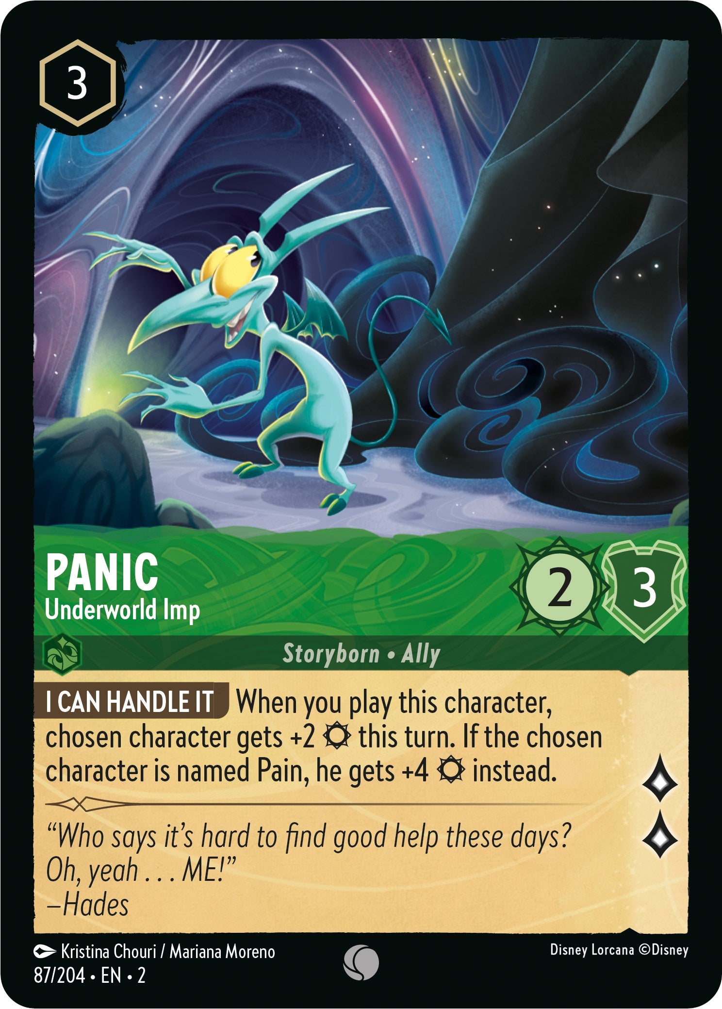 Panic - Underworld Imp (87/204) [Rise of the Floodborn] Lorcana Single Disney | Red Claw Gaming