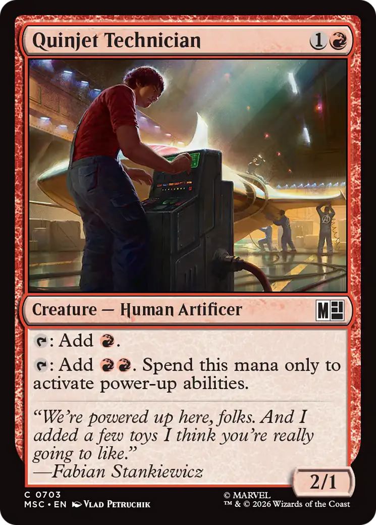 Quinjet Technician [Marvel Super Heroes Commander] MTG Single Magic: The Gathering | Red Claw Gaming