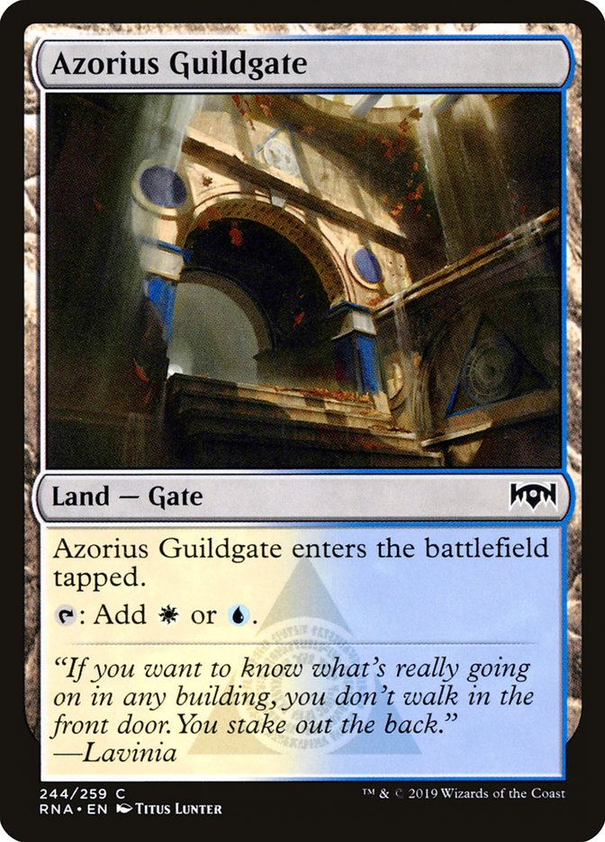 Azorius Guildgate (244/259) [Ravnica Allegiance] MTG Single Magic: The Gathering | Red Claw Gaming