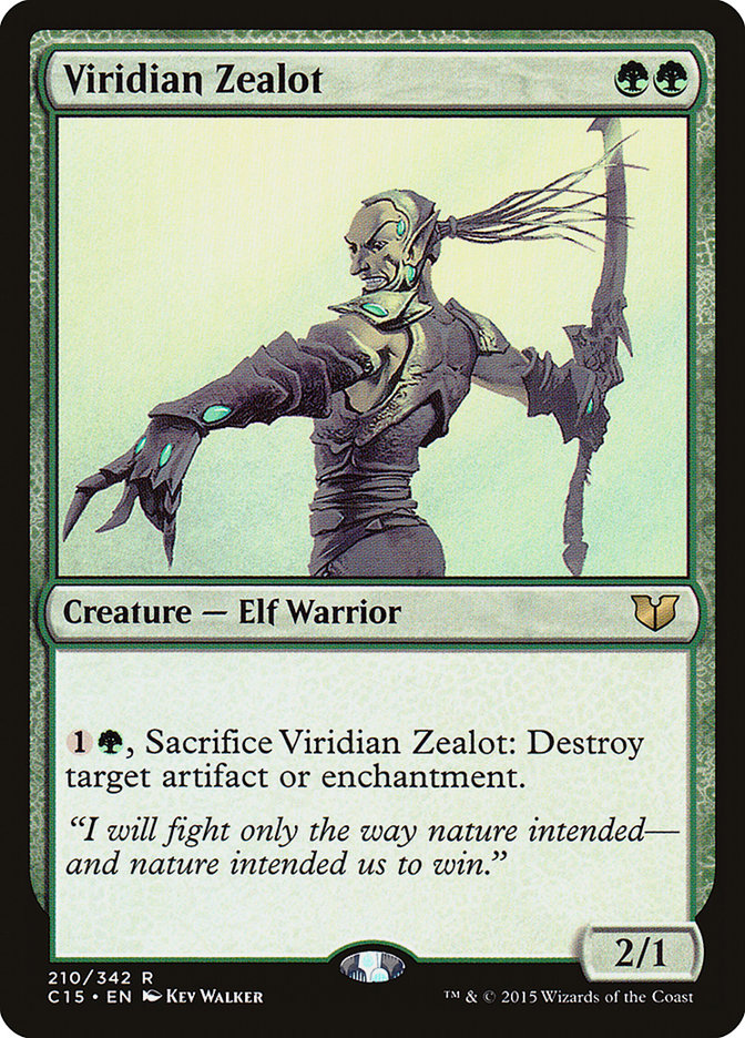 Viridian Zealot [Commander 2015] MTG Single Magic: The Gathering | Red Claw Gaming