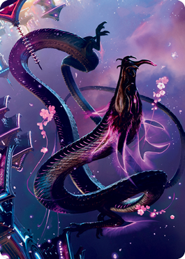 Junji, the Midnight Sky 1 Art Card [Kamigawa: Neon Dynasty Art Series] MTG Single Magic: The Gathering | Red Claw Gaming