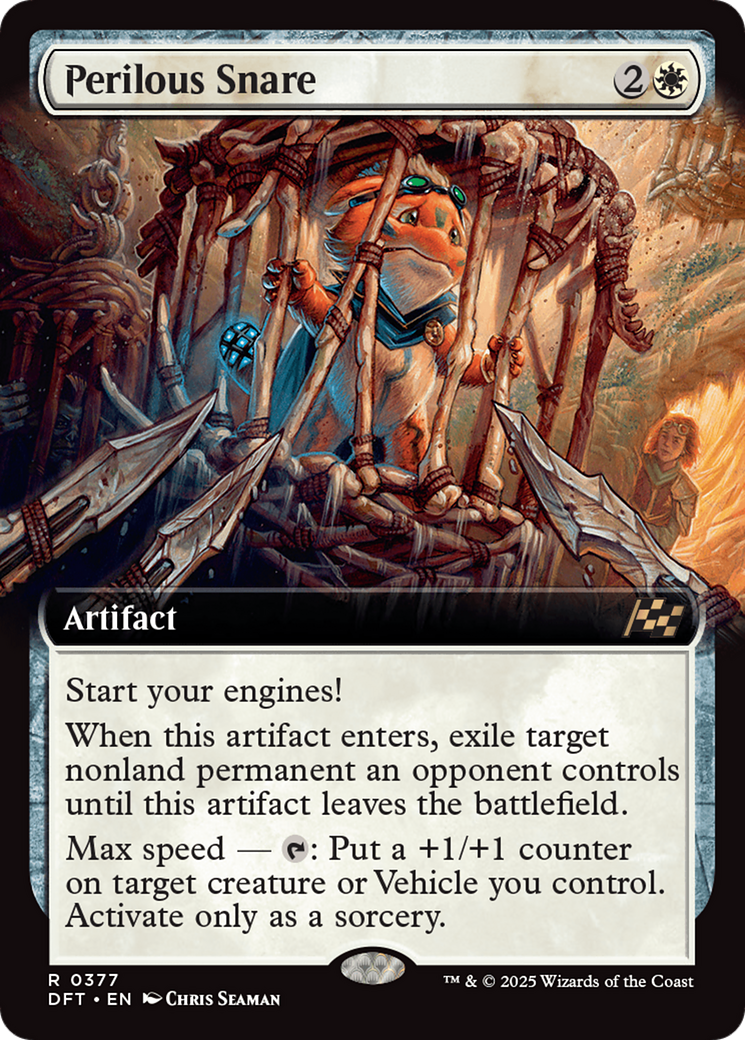 Perilous Snare (Extended Art) [Aetherdrift] MTG Single Magic: The Gathering | Red Claw Gaming