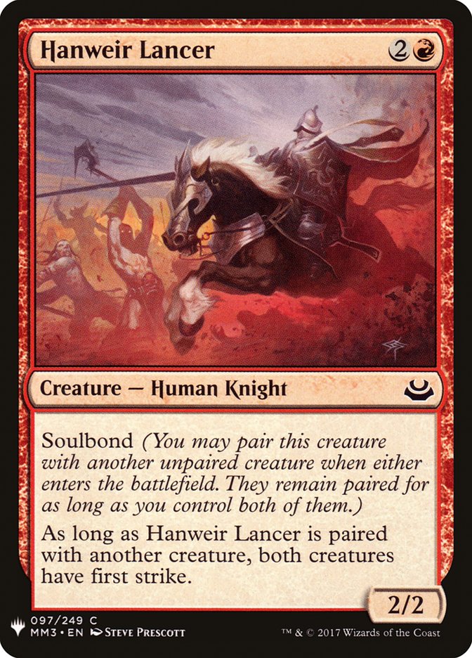Hanweir Lancer [Mystery Booster] MTG Single Magic: The Gathering | Red Claw Gaming