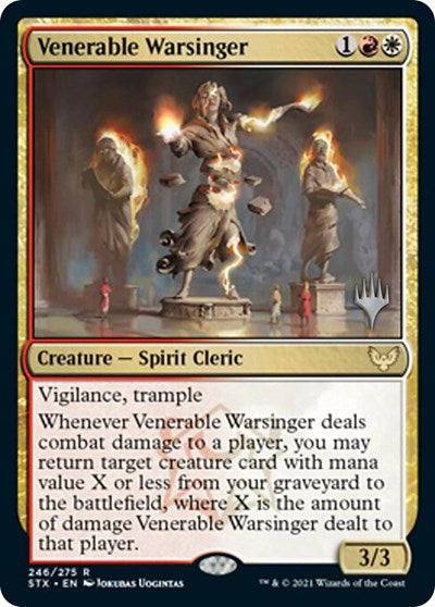 Venerable Warsinger (Promo Pack) [Strixhaven: School of Mages Promos] MTG Single Magic: The Gathering | Red Claw Gaming