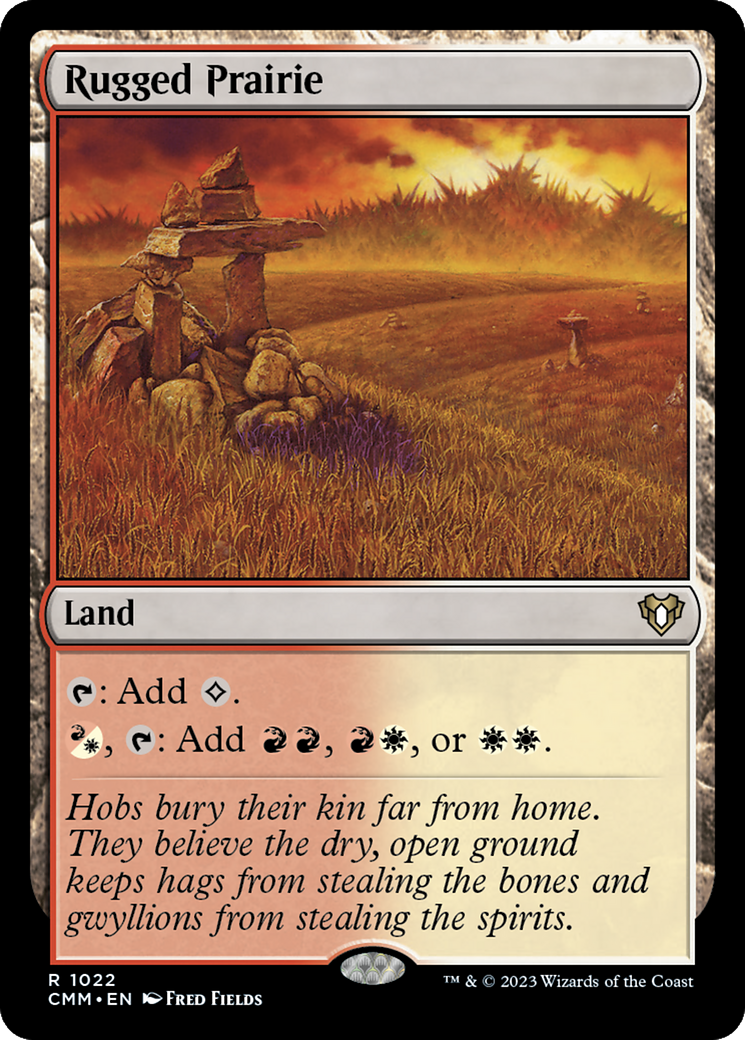 Rugged Prairie [Commander Masters] MTG Single Magic: The Gathering | Red Claw Gaming