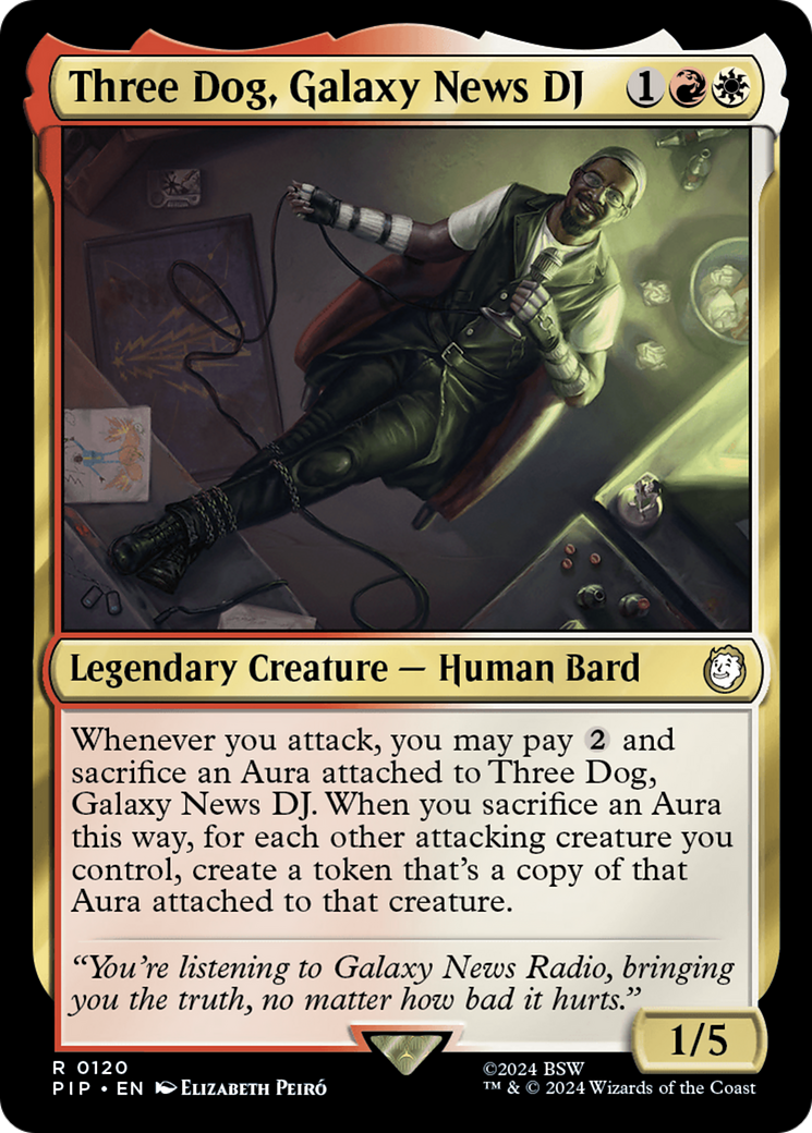 Three Dog, Galaxy News DJ [Fallout] MTG Single Magic: The Gathering | Red Claw Gaming