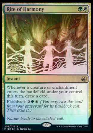 Rite of Harmony [Innistrad: Midnight Hunt Prerelease Promos] MTG Single Magic: The Gathering | Red Claw Gaming