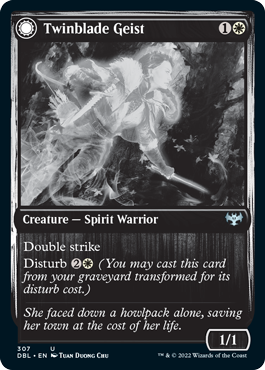 Twinblade Geist // Twinblade Invocation [Innistrad: Double Feature] MTG Single Magic: The Gathering | Red Claw Gaming