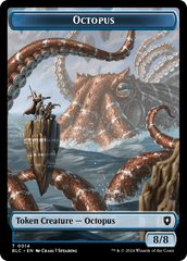 Octopus // Rabbit Double-Sided Token [Bloomburrow Commander Tokens] MTG Single Magic: The Gathering | Red Claw Gaming