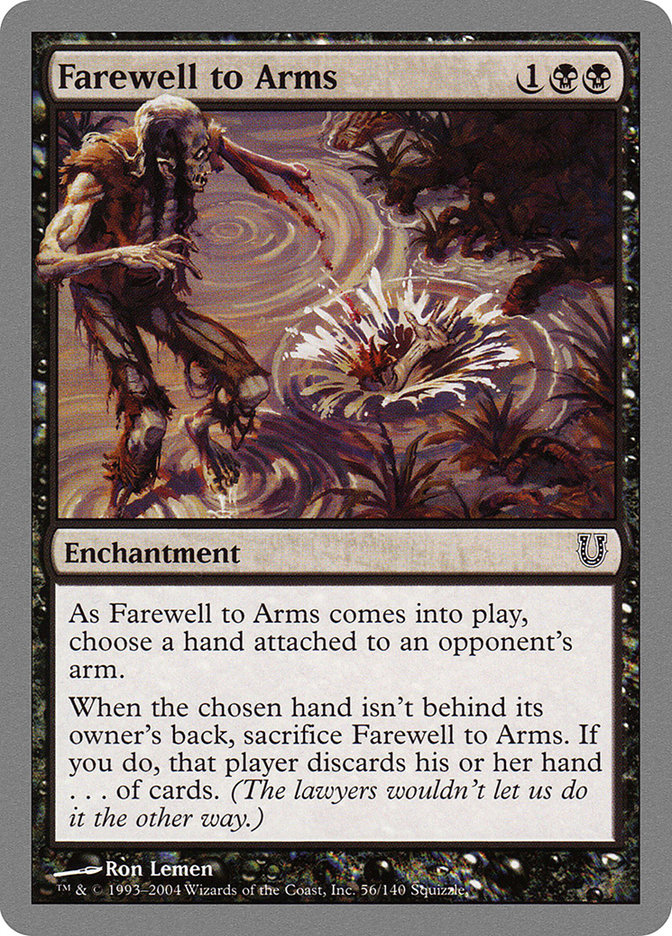 Farewell to Arms [Unhinged] MTG Single Magic: The Gathering | Red Claw Gaming