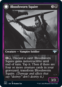 Bloodsworn Squire // Bloodsworn Knight [Innistrad: Double Feature] MTG Single Magic: The Gathering | Red Claw Gaming