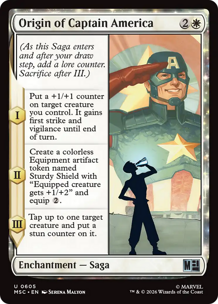 Origin of Captain America [Marvel Super Heroes Commander] MTG Single Magic: The Gathering | Red Claw Gaming