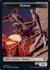 Zombie // Horror Double-Sided Token [Commander 2021 Tokens] MTG Single Magic: The Gathering | Red Claw Gaming