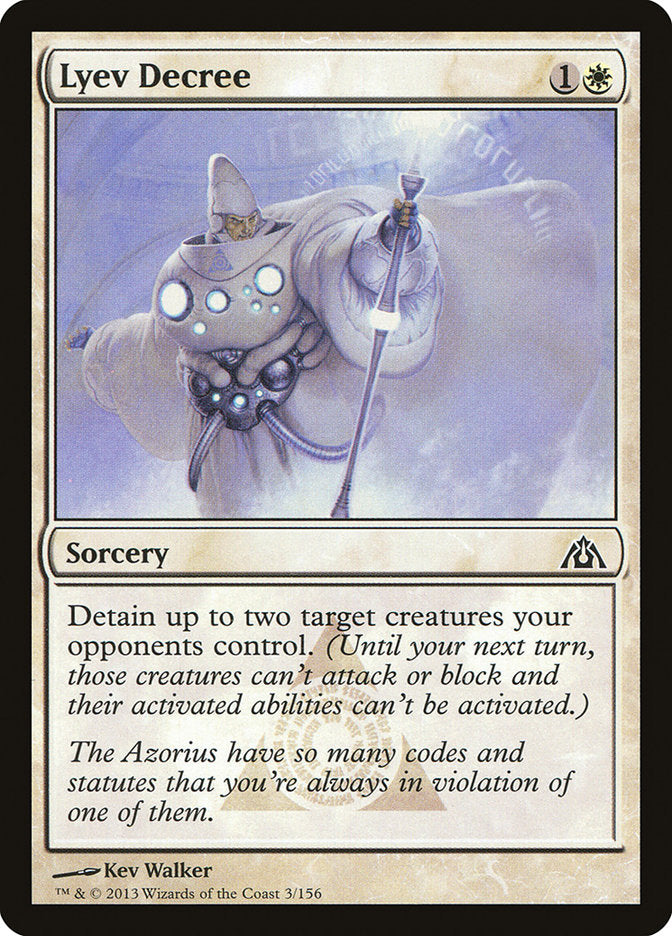 Lyev Decree [Dragon's Maze] MTG Single Magic: The Gathering | Red Claw Gaming