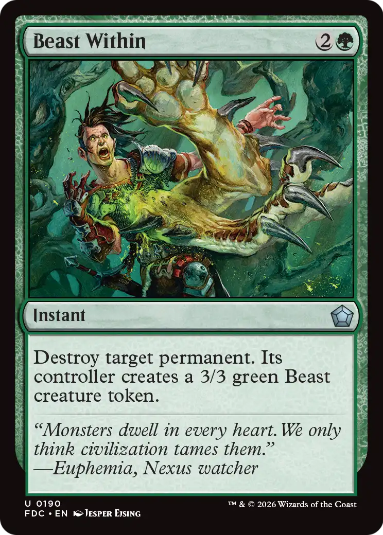 Beast Within [Foundations Commander] | Red Claw Gaming