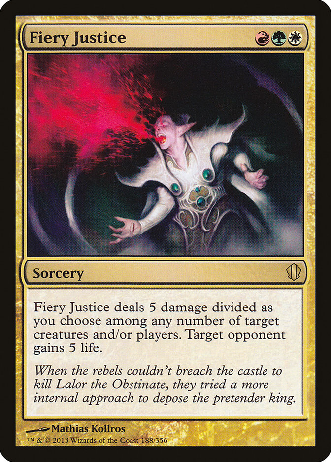 Fiery Justice [Commander 2013] MTG Single Magic: The Gathering | Red Claw Gaming