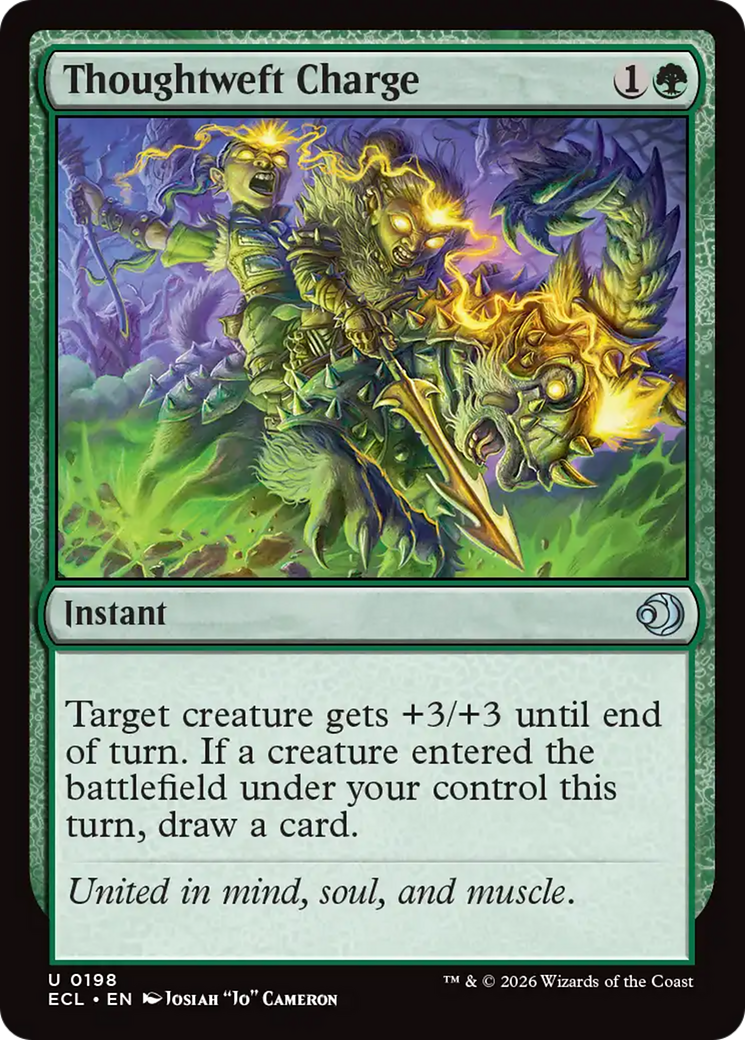 Thoughtweft Charge [Lorwyn Eclipsed] MTG Single Magic: The Gathering | Red Claw Gaming