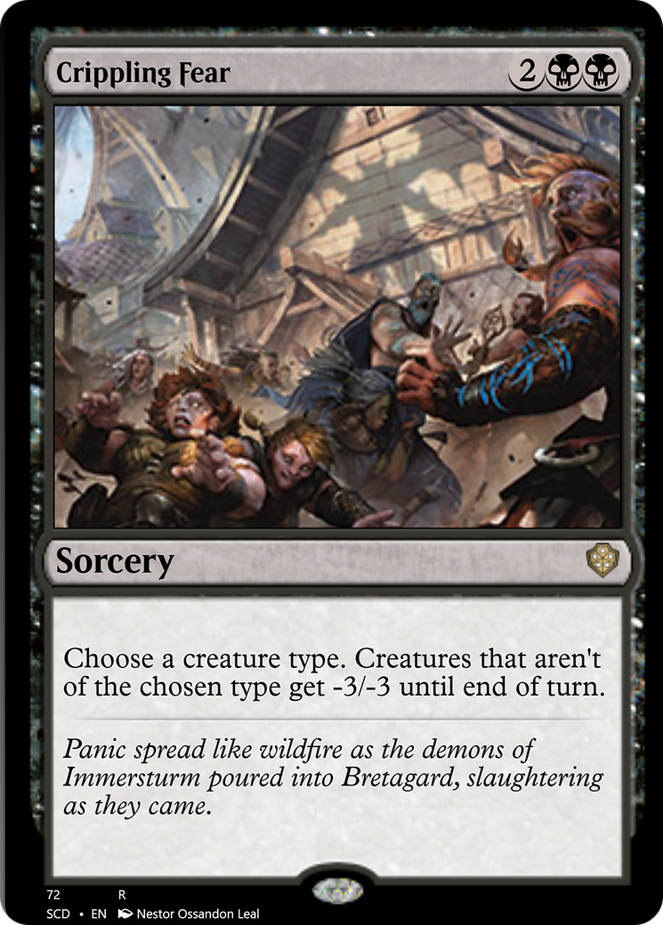 Crippling Fear [Starter Commander Decks] MTG Single Magic: The Gathering | Red Claw Gaming