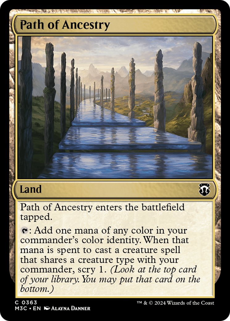 Path of Ancestry (Ripple Foil) [Modern Horizons 3 Commander] MTG Single Magic: The Gathering | Red Claw Gaming