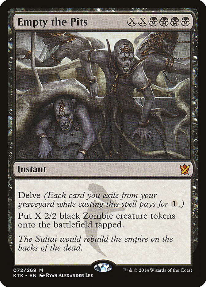Empty the Pits [Khans of Tarkir] MTG Single Magic: The Gathering | Red Claw Gaming