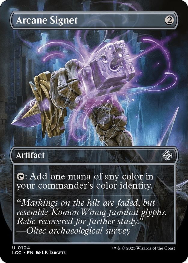 Arcane Signet (Borderless) [The Lost Caverns of Ixalan Commander] MTG Single Magic: The Gathering | Red Claw Gaming
