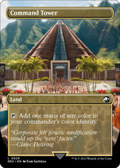 Command Tower // Command Tower (Borderless) [Jurassic World Collection] MTG Single Magic: The Gathering | Red Claw Gaming