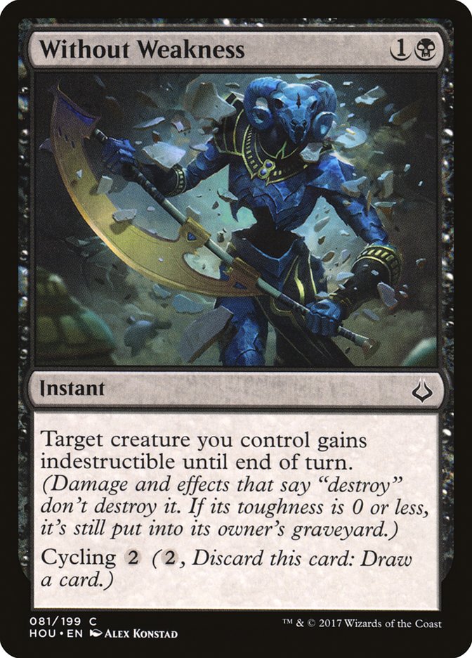 Without Weakness [Hour of Devastation] MTG Single Magic: The Gathering | Red Claw Gaming