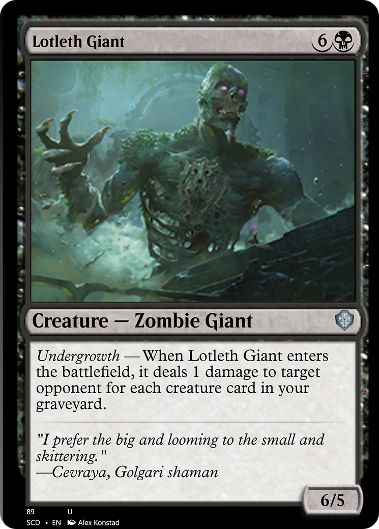 Lotleth Giant [Starter Commander Decks] MTG Single Magic: The Gathering | Red Claw Gaming
