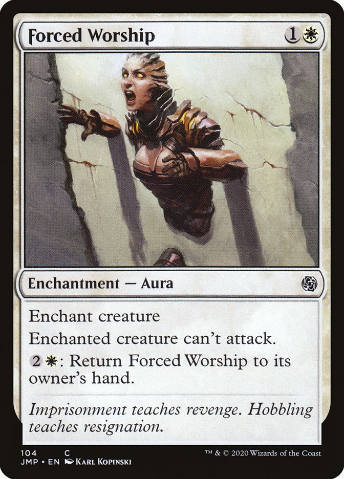 Forced Worship [Jumpstart] MTG Single Magic: The Gathering | Red Claw Gaming