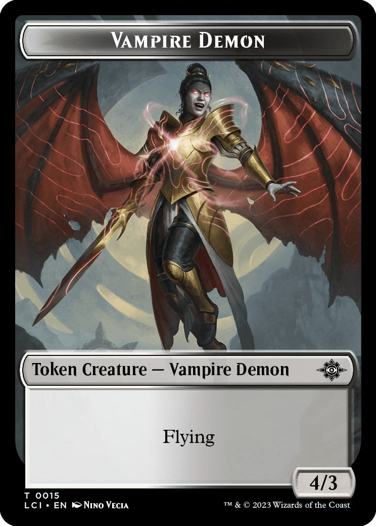 Vampire // Vampire Demon Double-Sided Token [The Lost Caverns of Ixalan Tokens] MTG Single Magic: The Gathering | Red Claw Gaming