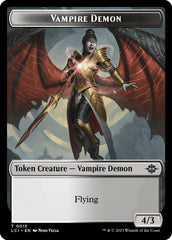 Vampire // Vampire Demon Double-Sided Token [The Lost Caverns of Ixalan Tokens] MTG Single Magic: The Gathering | Red Claw Gaming