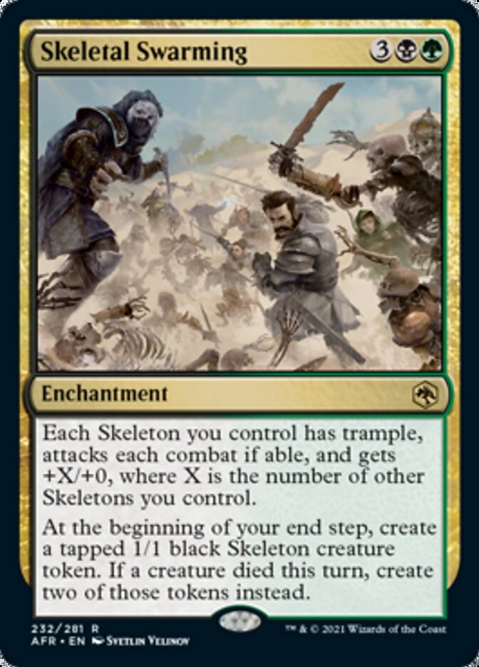 Skeletal Swarming [Dungeons & Dragons: Adventures in the Forgotten Realms] MTG Single Magic: The Gathering | Red Claw Gaming
