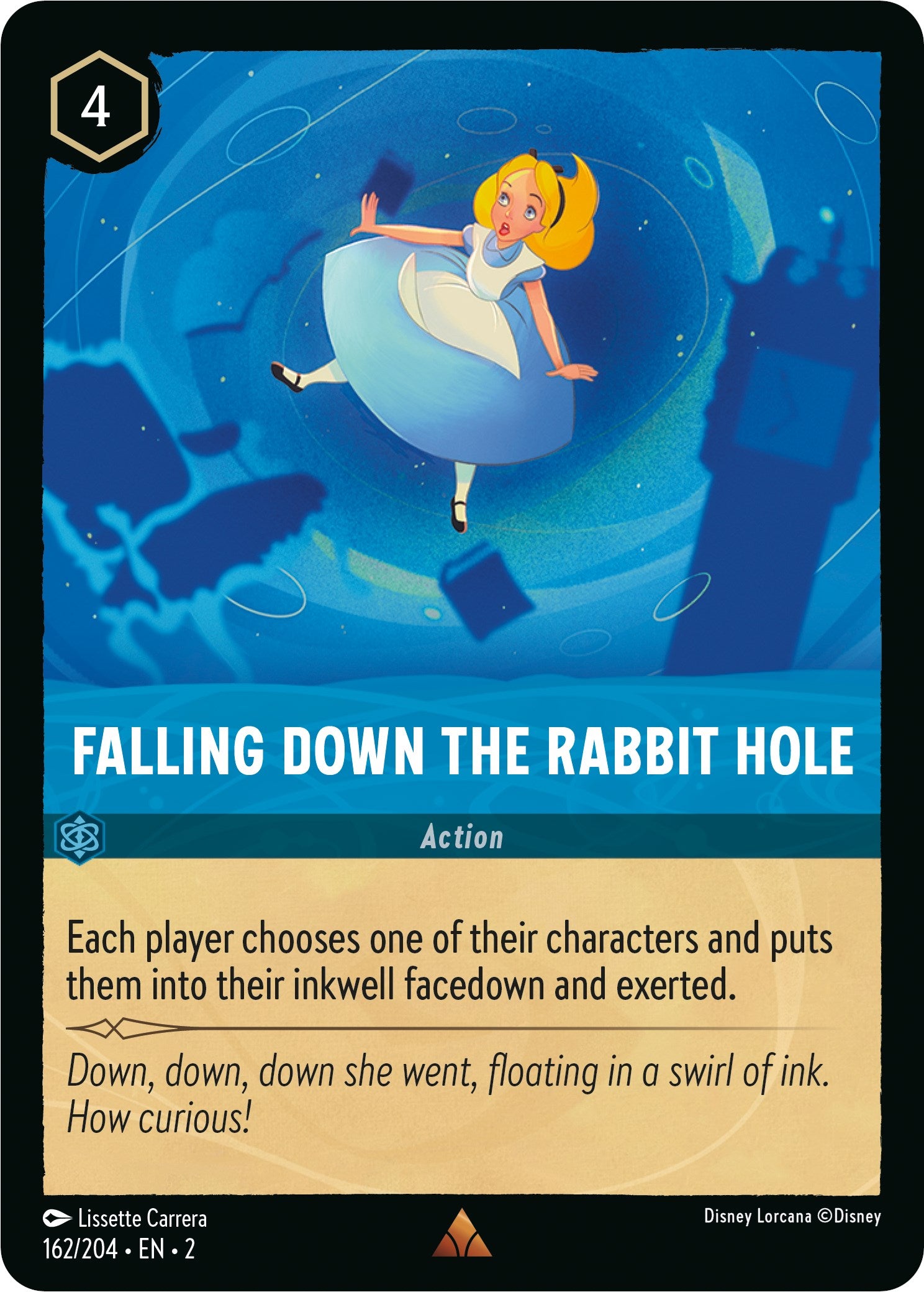 Falling Down the Rabbit Hole (162/204) [Rise of the Floodborn] Lorcana Single Disney | Red Claw Gaming