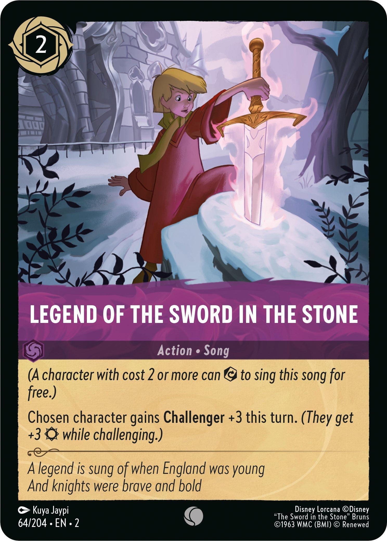 Legend of the Sword in the Stone (64/204) [Rise of the Floodborn] Lorcana Single Disney | Red Claw Gaming