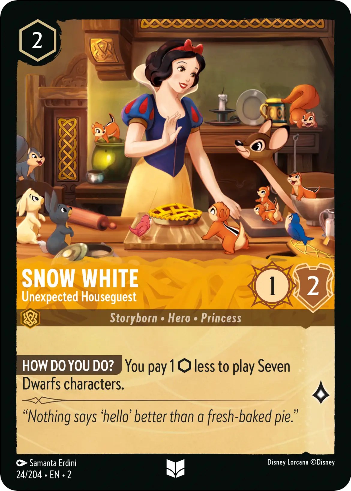 Snow White - Unexpected Houseguest (24/204) [Rise of the Floodborn] Lorcana Single Disney | Red Claw Gaming