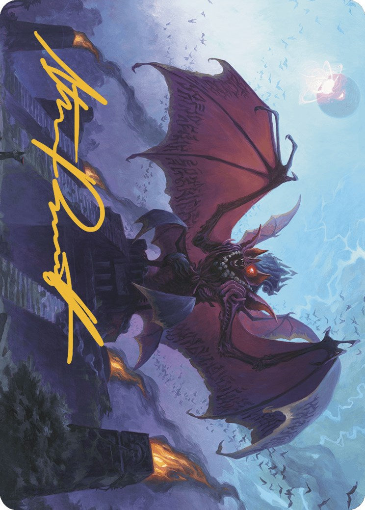 Aclazotz, Deepest Betrayal Art Card (Gold-Stamped Signature) [The Lost Caverns of Ixalan Art Series] MTG Single Magic: The Gathering    | Red Claw Gaming