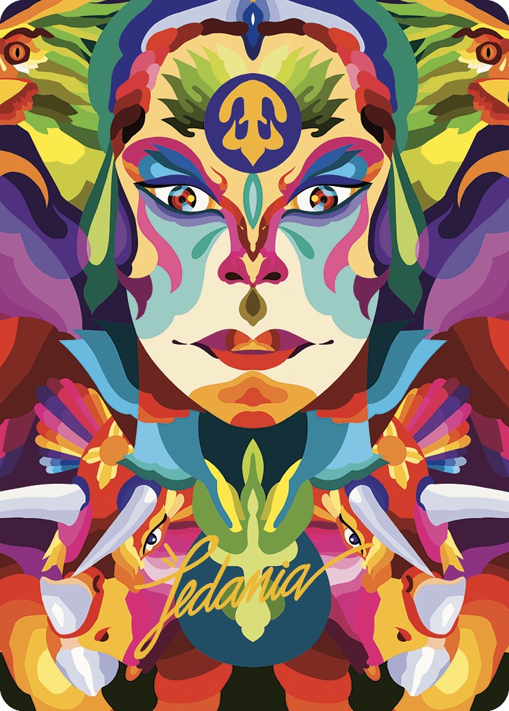 Roar of the Fifth People Art Card (Gold-Stamped Signature) [The Lost Caverns of Ixalan Art Series] MTG Single Magic: The Gathering    | Red Claw Gaming