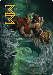 Tendril of the Mycotyrant Art Card (Gold-Stamped Signature) [The Lost Caverns of Ixalan Art Series] MTG Single Magic: The Gathering    | Red Claw Gaming