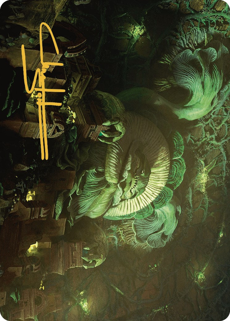 The Mycotyrant Art Card (Gold-Stamped Signature) [The Lost Caverns of Ixalan Art Series] MTG Single Magic: The Gathering    | Red Claw Gaming