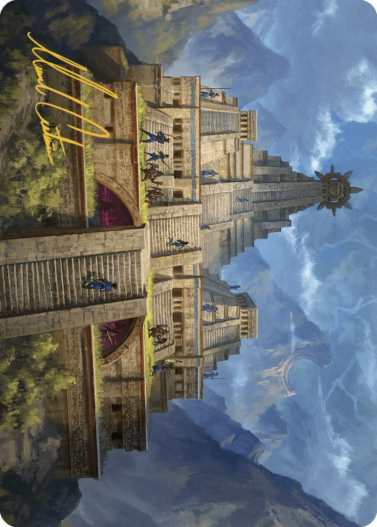 Barracks of the Thousand Art Card (Gold-Stamped Signature) [The Lost Caverns of Ixalan Art Series] MTG Single Magic: The Gathering    | Red Claw Gaming