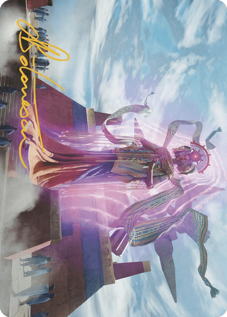 Ojer Taq, Deepest Foundation Art Card (4/81) (Gold-Stamped Signature) [The Lost Caverns of Ixalan Art Series] MTG Single Magic: The Gathering    | Red Claw Gaming