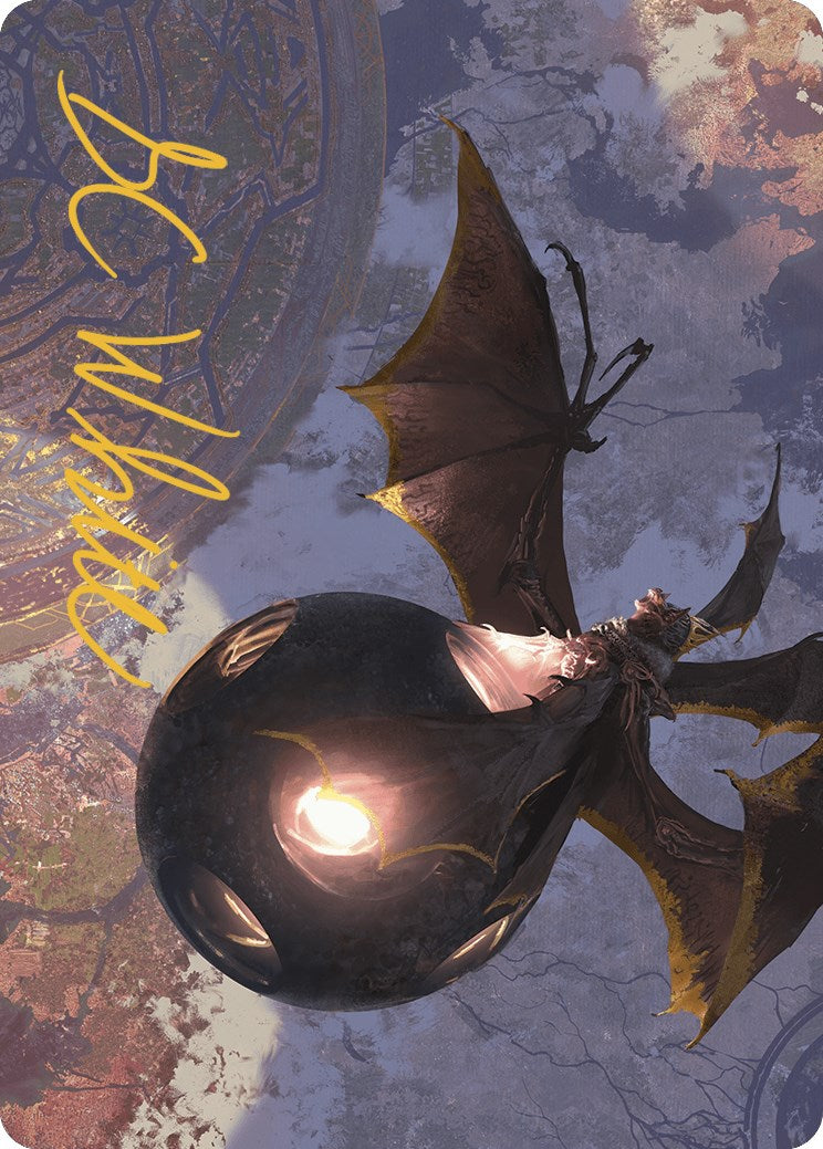 Malicious Eclipse Art Card (Gold-Stamped Signature) [The Lost Caverns of Ixalan Art Series] MTG Single Magic: The Gathering    | Red Claw Gaming