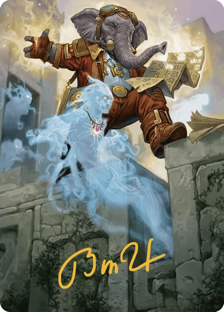 Quintorius Kand Art Card (37/81) (Gold-Stamped Signature) [The Lost Caverns of Ixalan Art Series] MTG Single Magic: The Gathering    | Red Claw Gaming